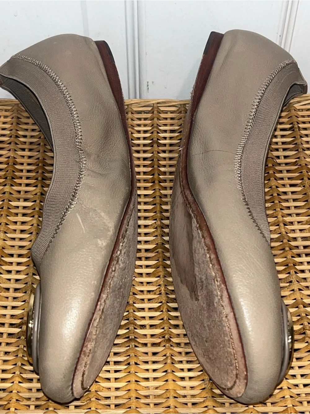 TORY BURCH Caroline 2 ballet flats in French Gray